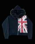 'UNION' FUR HOODIE