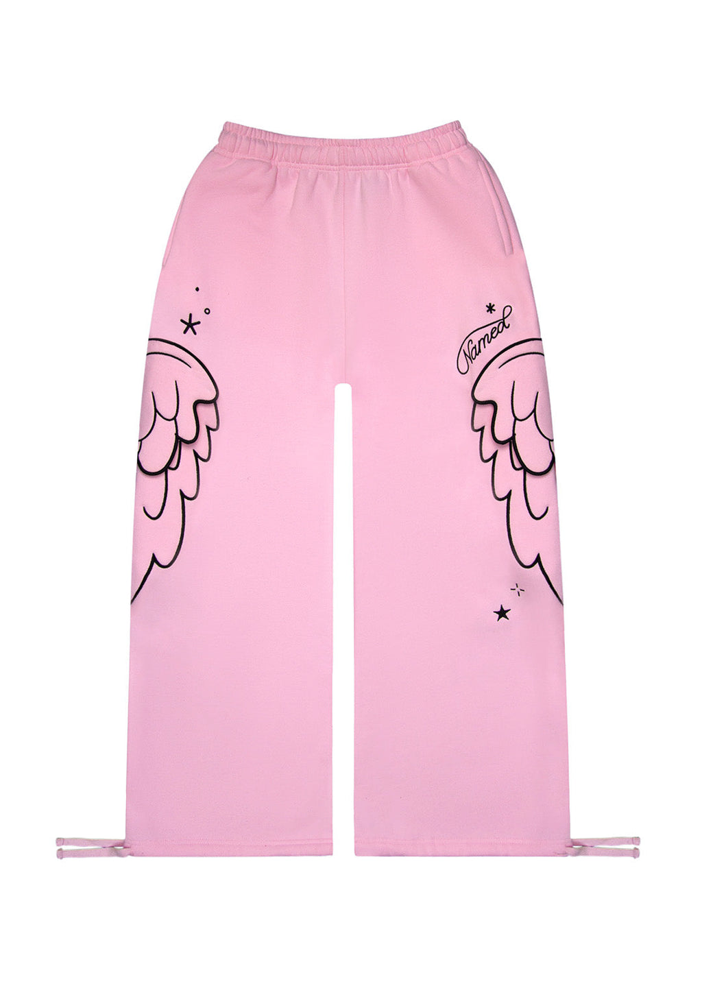 STITCH WINGS OVERSIZED SWEATPANTS BABY PINK (DETACHABLE WINGS)