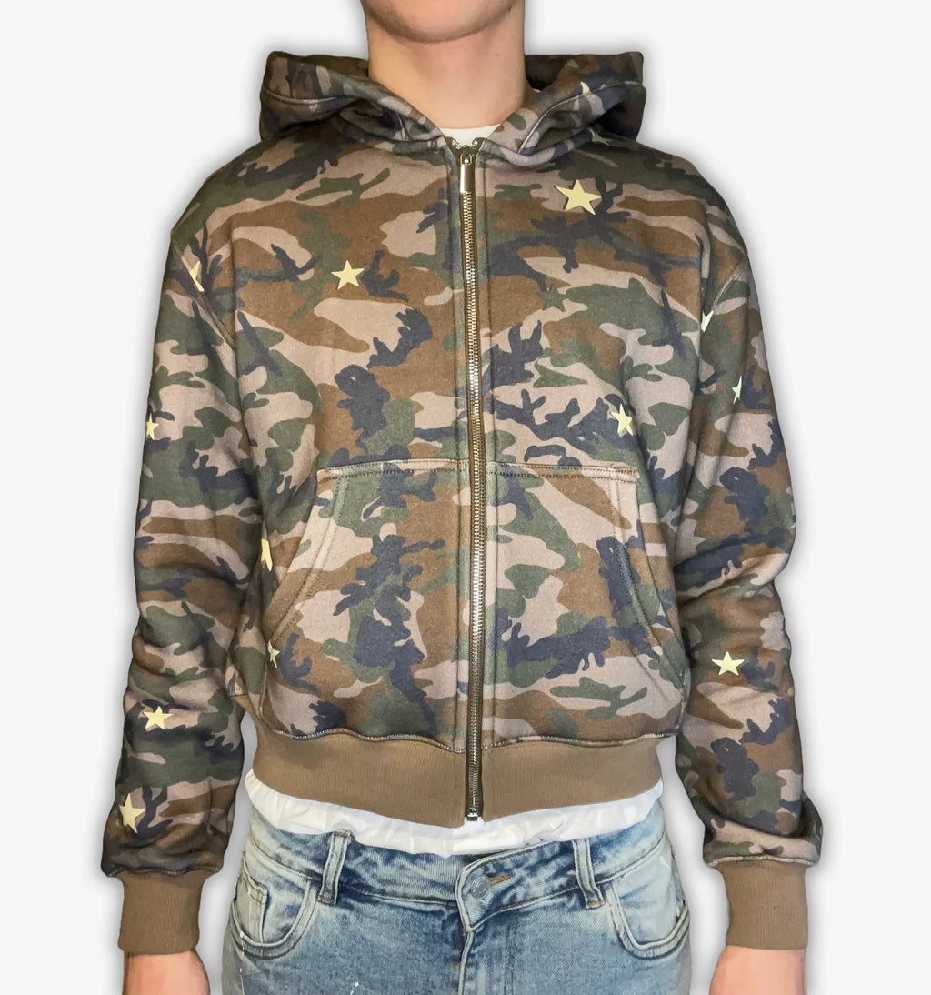THE COSMIC CAMO ZIP UP